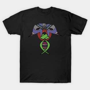 geometric bird art T-Shirt